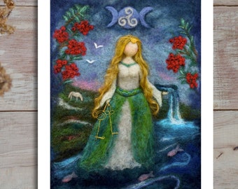 Danu Goddess Celtic Mythology Art Print