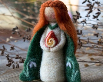 Brigid Felted Wool Sculpture Figurine