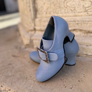 1700&#39;s Historical Shoes, 18th Century Leather Shoes, Carnival Shoes
