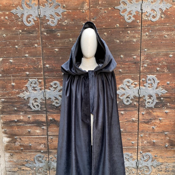 Venetian cloak, satin-lined velvet, Carnival cloak, Halloween cloak