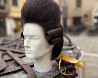 Historical wig from the 1700s for men, 18th century wig