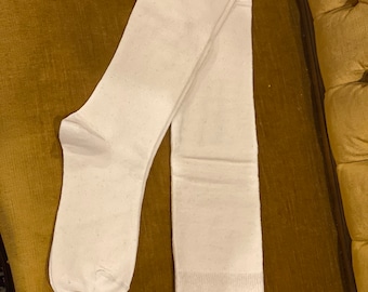 Unisex Cotton Long Socks, Thigh High, for Historical Costumes or Everyday Use