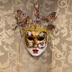 Venetian Jester Mask, Face Mask, Carnival Mask