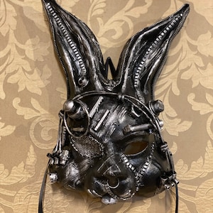 Venetian Mask, Rabbit Mask, Steampunk Mask, Halloween Mask