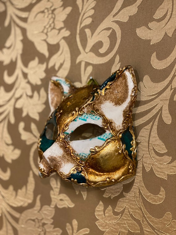 Venetian Cat Mask Masquerade Cat Costume Mask