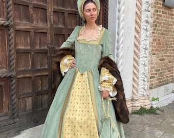 Historical Renaissance Costume, Women's, Period Costume, Carnival Costume
