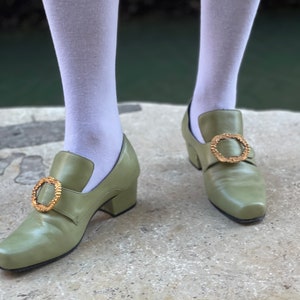 Historical Shoes from 1700, 18th Century Reproduction Made of Leather