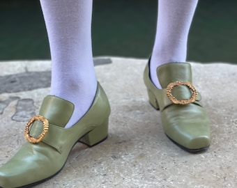 Historical Shoes from 1700, 18th Century Reproduction Made of Leather