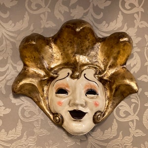 Venetian Jester Mask, Halloween Mask, Carnival Mask