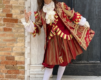 Historical Costume of the 1600s for Men, 17th Century Period Costume, Carnival Costume, Halloween Costume