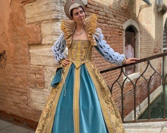 Historical Renaissance Costume, Women's, Period Costume, Carnival Costume