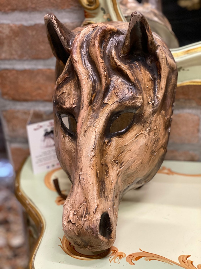 Horse Mask Animal Mask Handmade in Papiermache Etsy