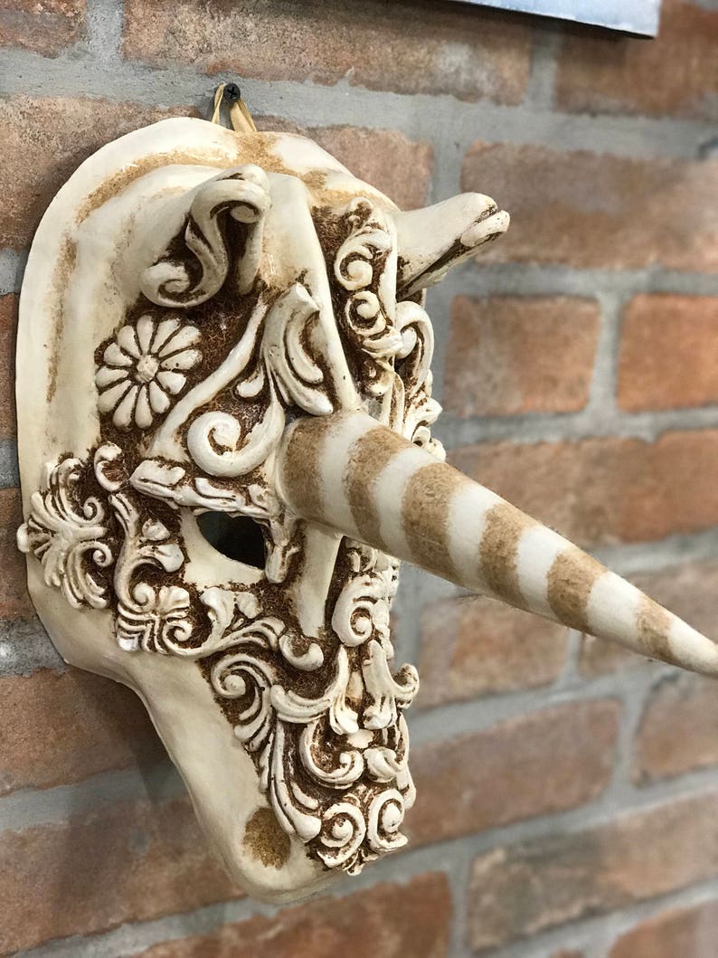 Mask Baroque Unicorn Halloween Mask Etsy