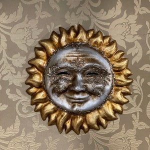 Maschera Veneziana, Sole, Maschera Originale Decorativa , Non indossabile