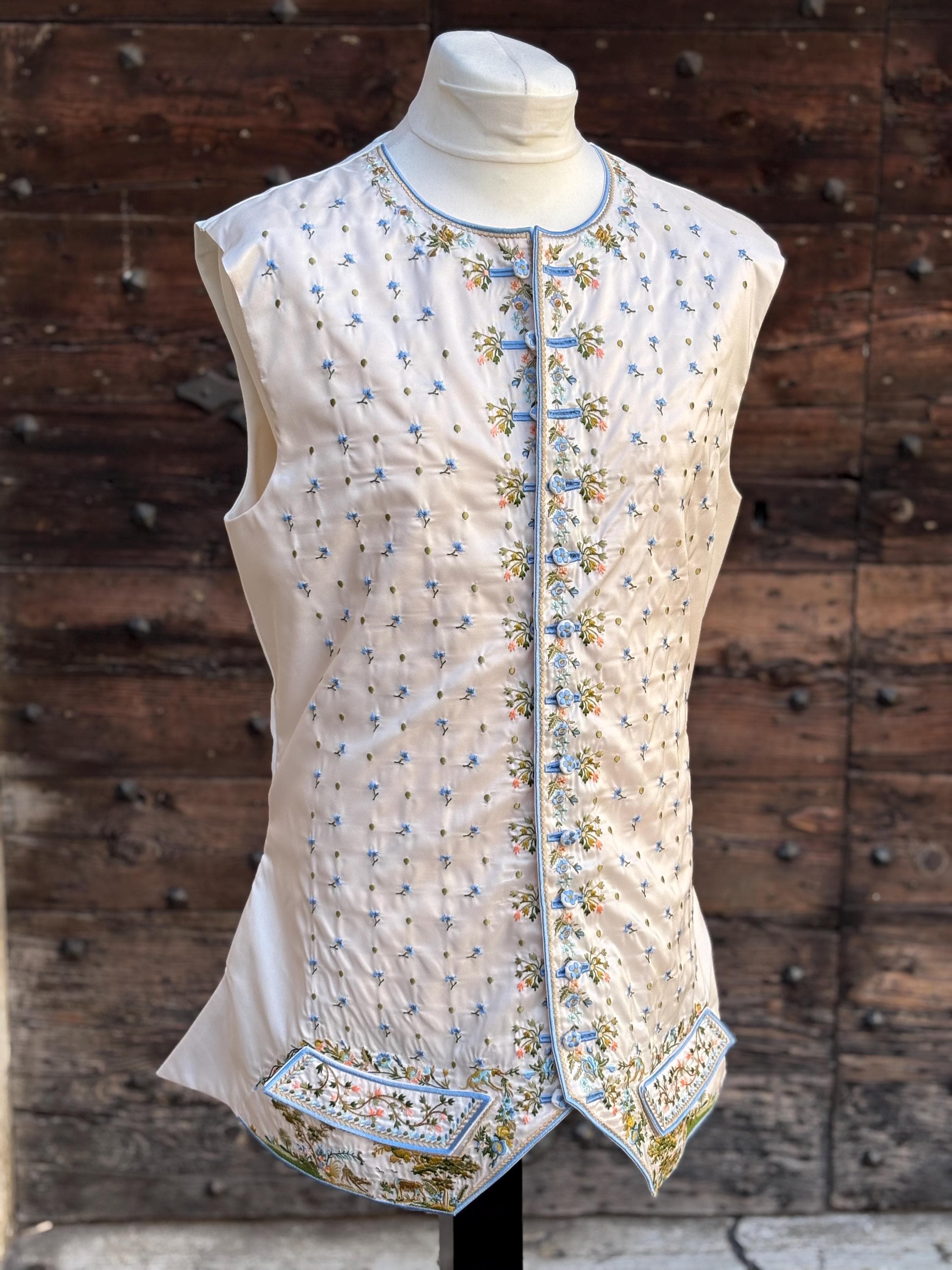 Late 18th Century Historical Vest for Men, 18th Century Vintage