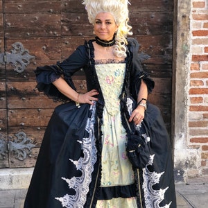 vestito di carnevale adulta donna dama del 700 veneziano giallo corto