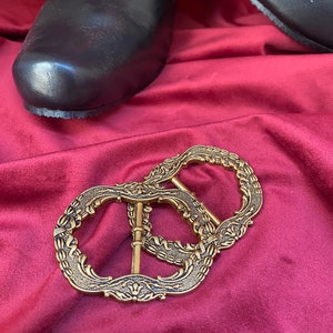 Historical Shoe Buckles, Pair of 18th Century Reproduction Buckles