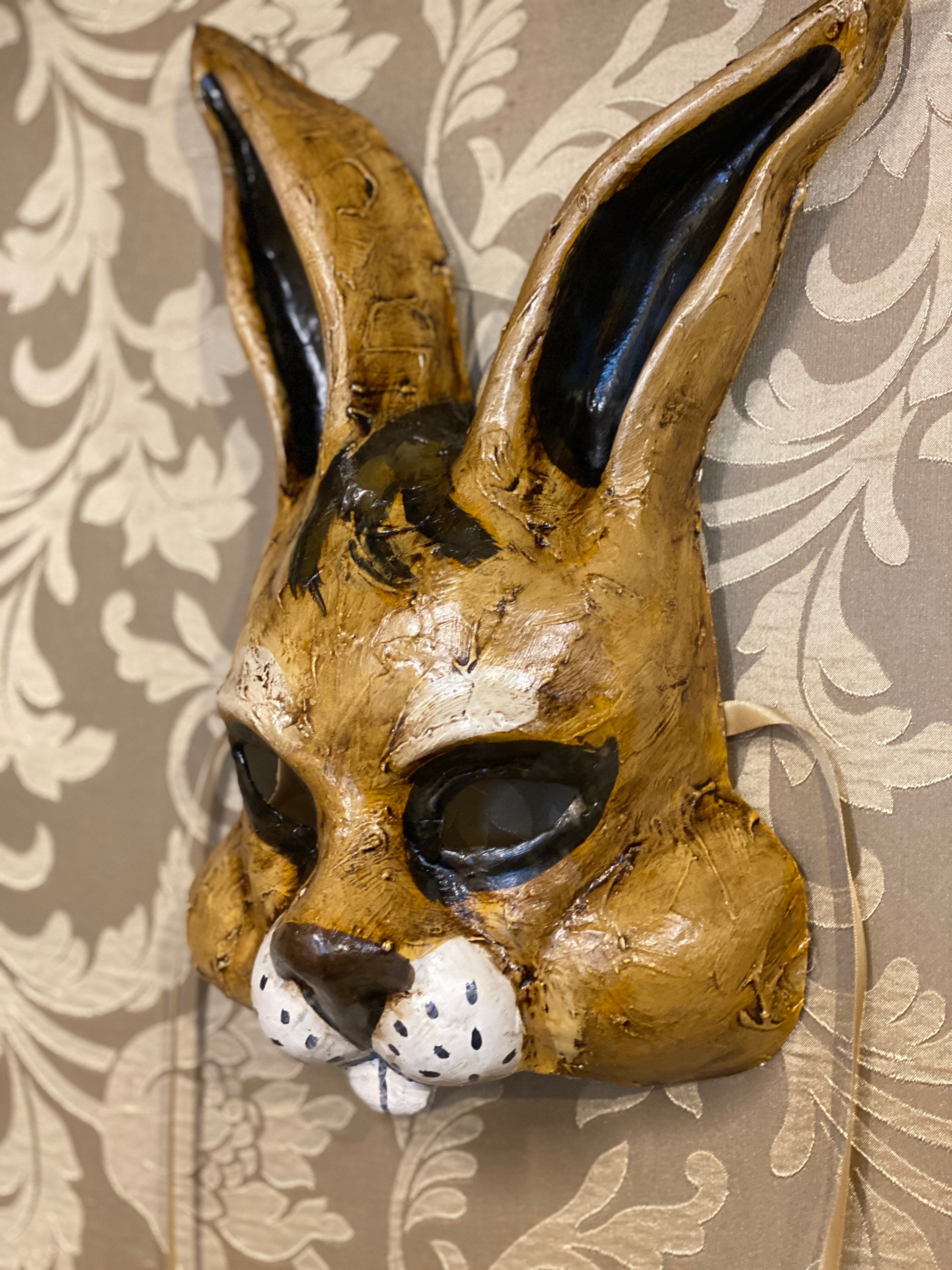 Venetian Mask, Rabbit Mask, Carnival Mask, Animal Mask - Etsy