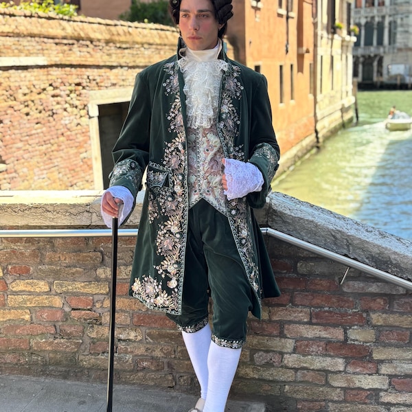 18th Century Historical Costume for Men, Embroidered