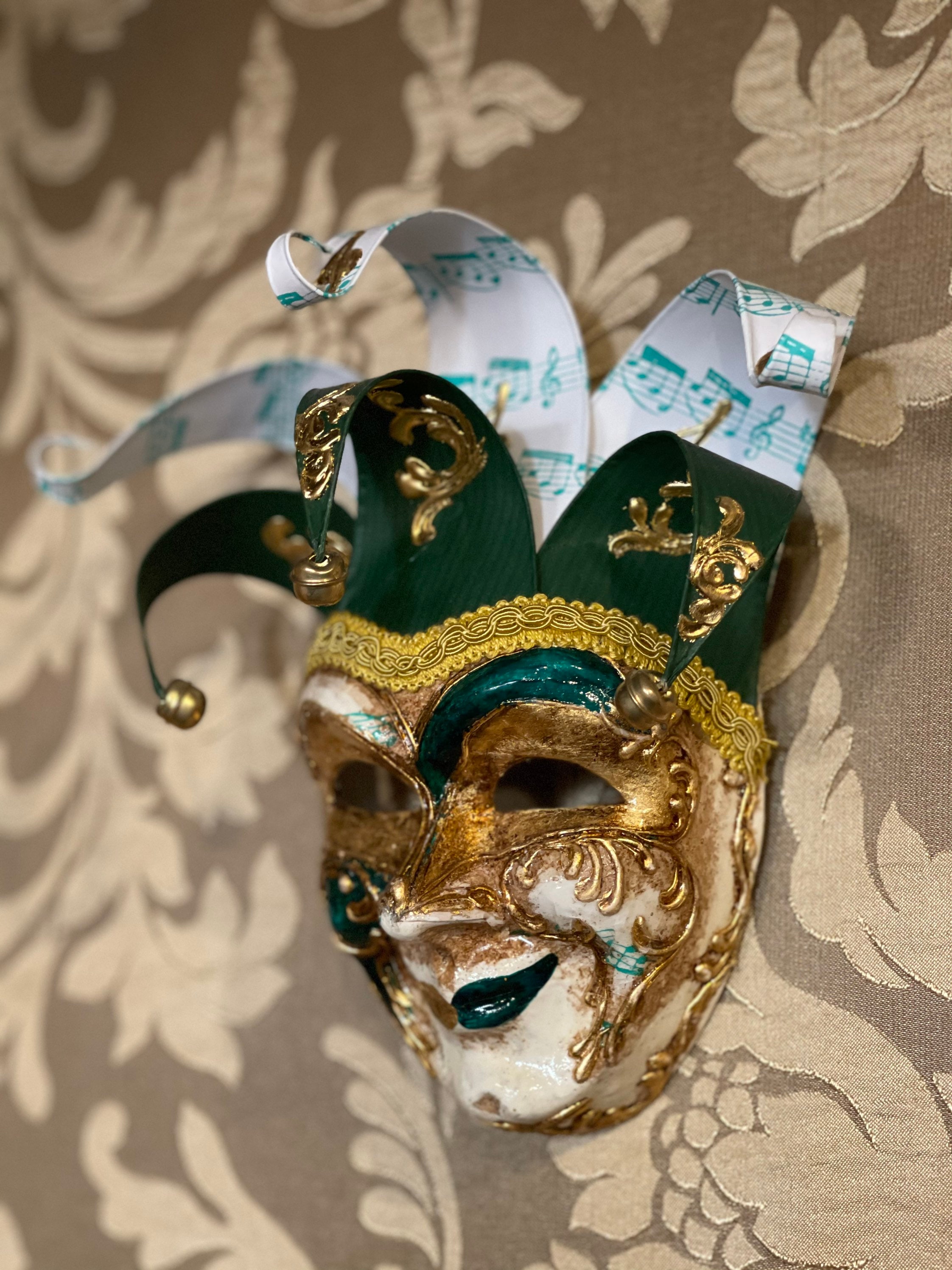 ベネチアンマスク、装飾ジョーカーマスク、ウォールマスク、着用不可