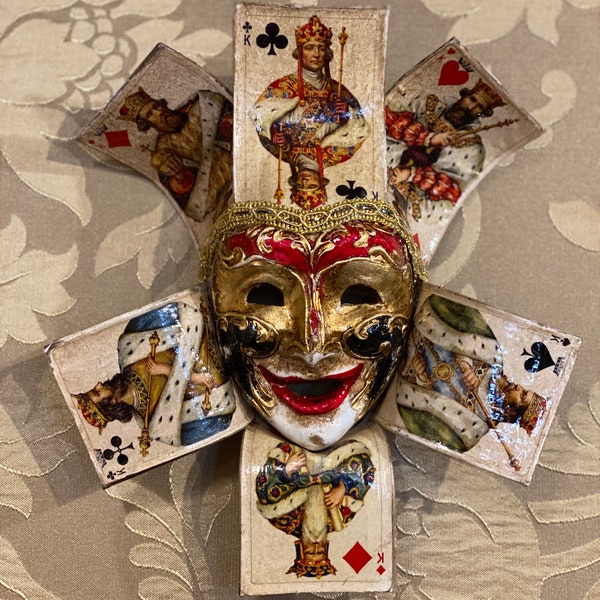 Venetian Mask, Joker Card Poker, Decorative Mask