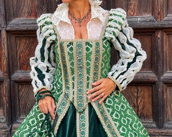 Historical Renaissance Costume for Women, Period Costume, Carnival Costume, Halloween Costume