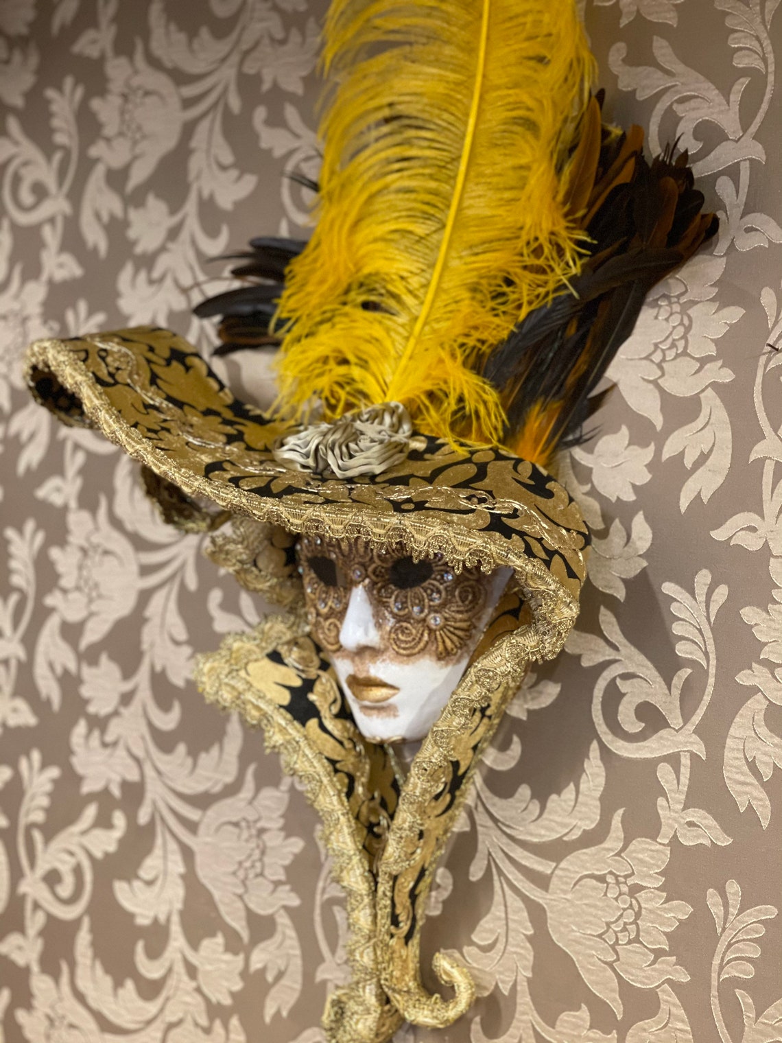 Mask Lady Face Carnival Mask Halloween Mask Etsy