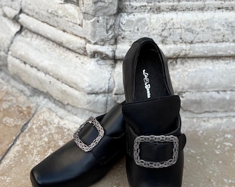 18th Century Historical Shoes, 18th Century Reproduction, Made of Leather, Vintage Shoes