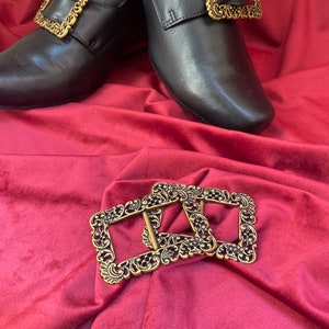 Historical Shoe Buckles, Pair of 18th Century Reproduction Buckles