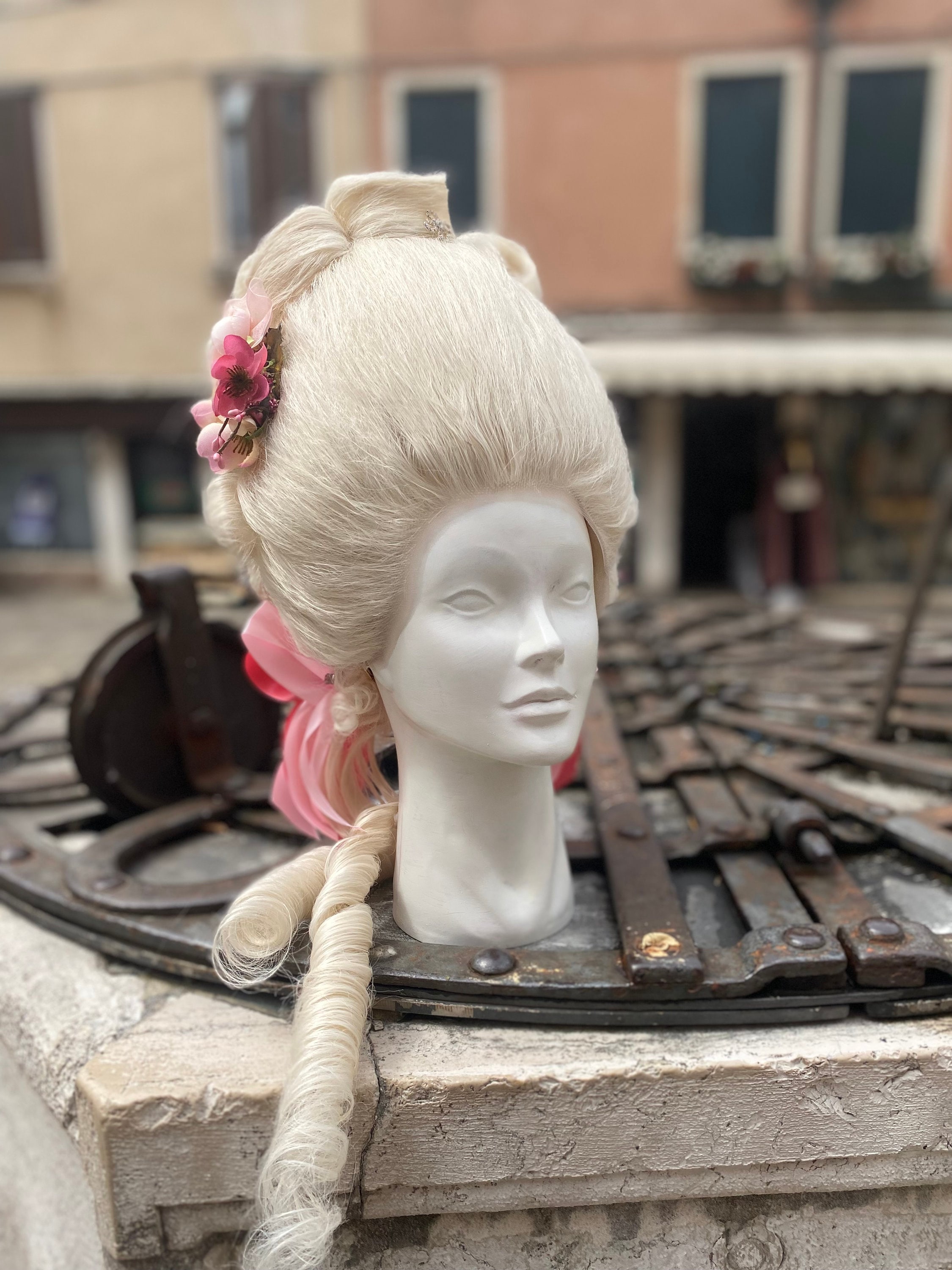 Lady Pompadour Pink Wig Lady Pompadour Pink Wig