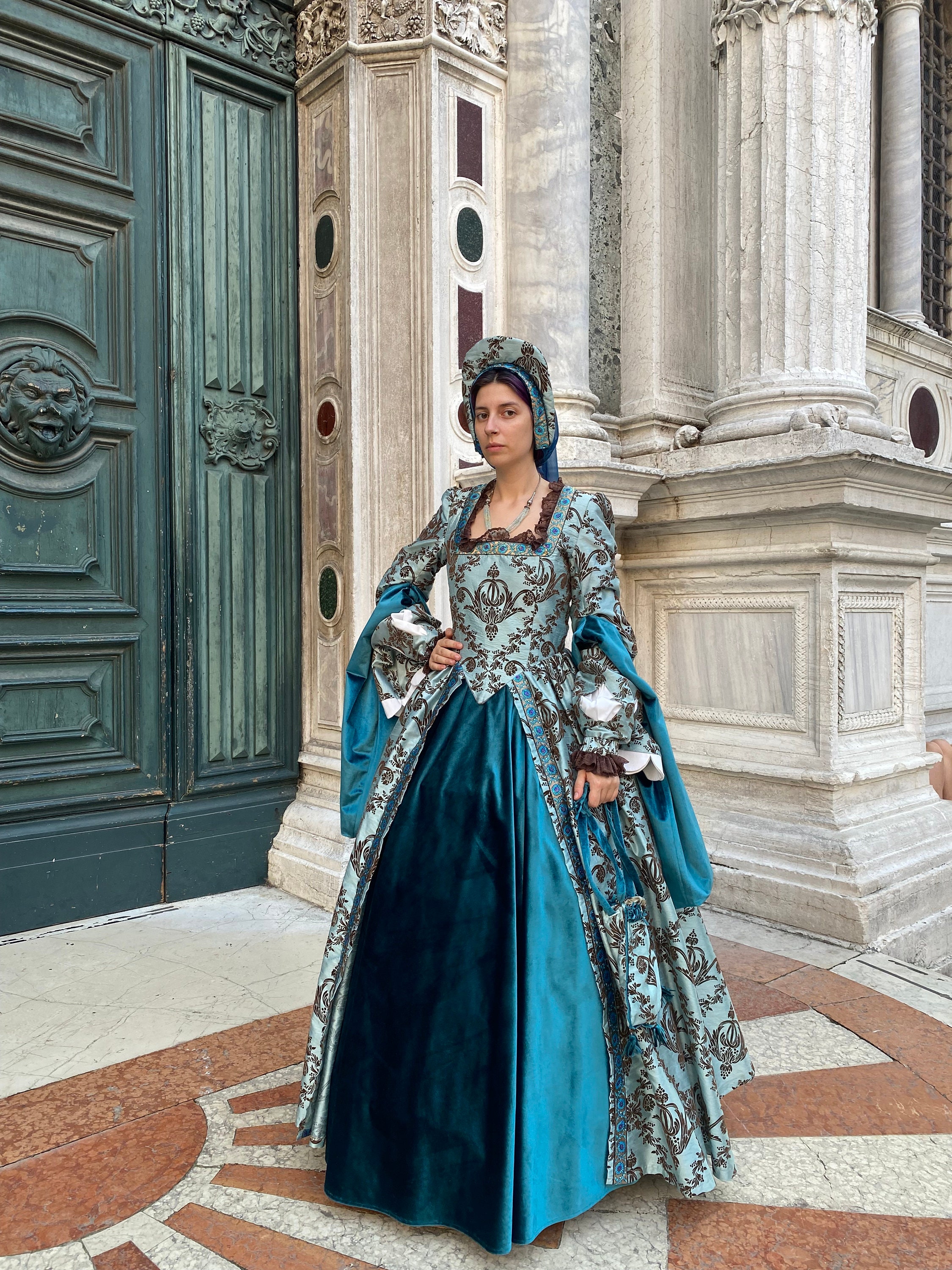 robe médiévale robe de nuit palais robe princesse adulte robe de soirée  costume