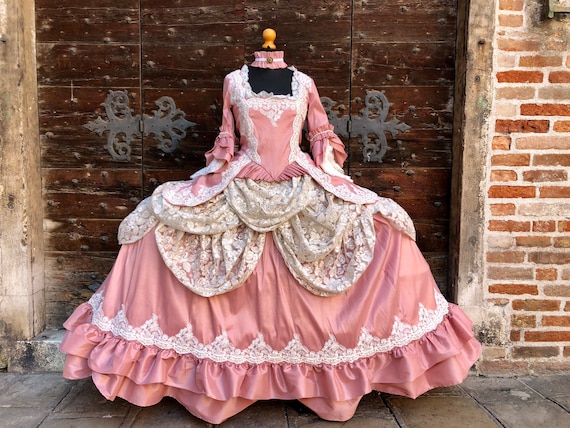 Costume From the 1700s Marie Antoinette Style 18th Century Handmade Reproduction Etsy