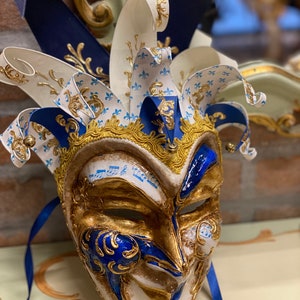 Maschera Veneziana,Joker carta, Maschera Uomo, Maschera Carnevale