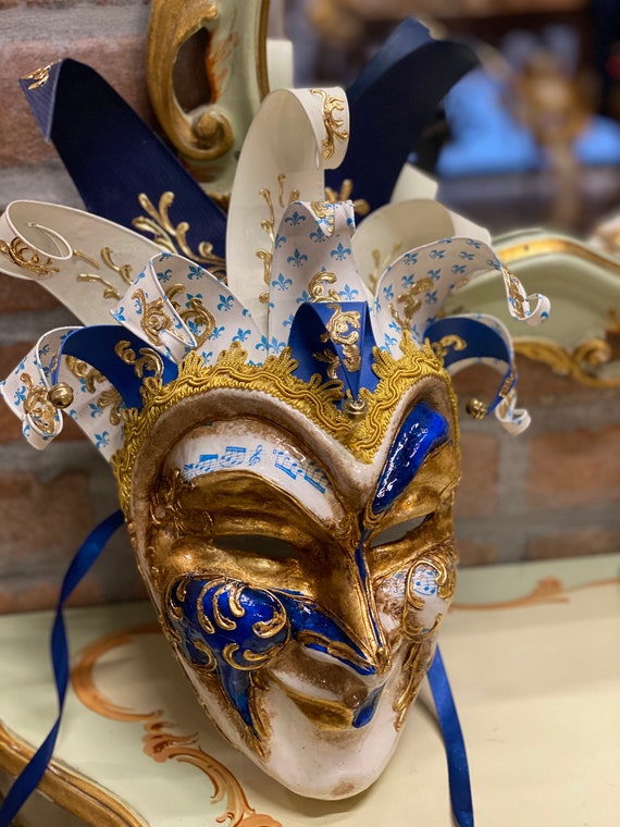 Maschera Veneziana,Joker carta, Maschera Uomo, Maschera Carnevale