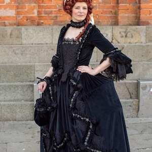 18th Century Historical Costume, Women's, Handmade 18th Century Period Costume, Carnival Costume, Halloween Costume
