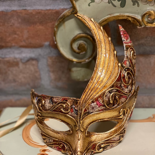 Original Venetian papier-mâché mask Colombina tip, Halloween mask, Halloween mask