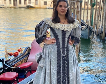 Historical Dress from the 1600s for Women, 17th Century Period Costume