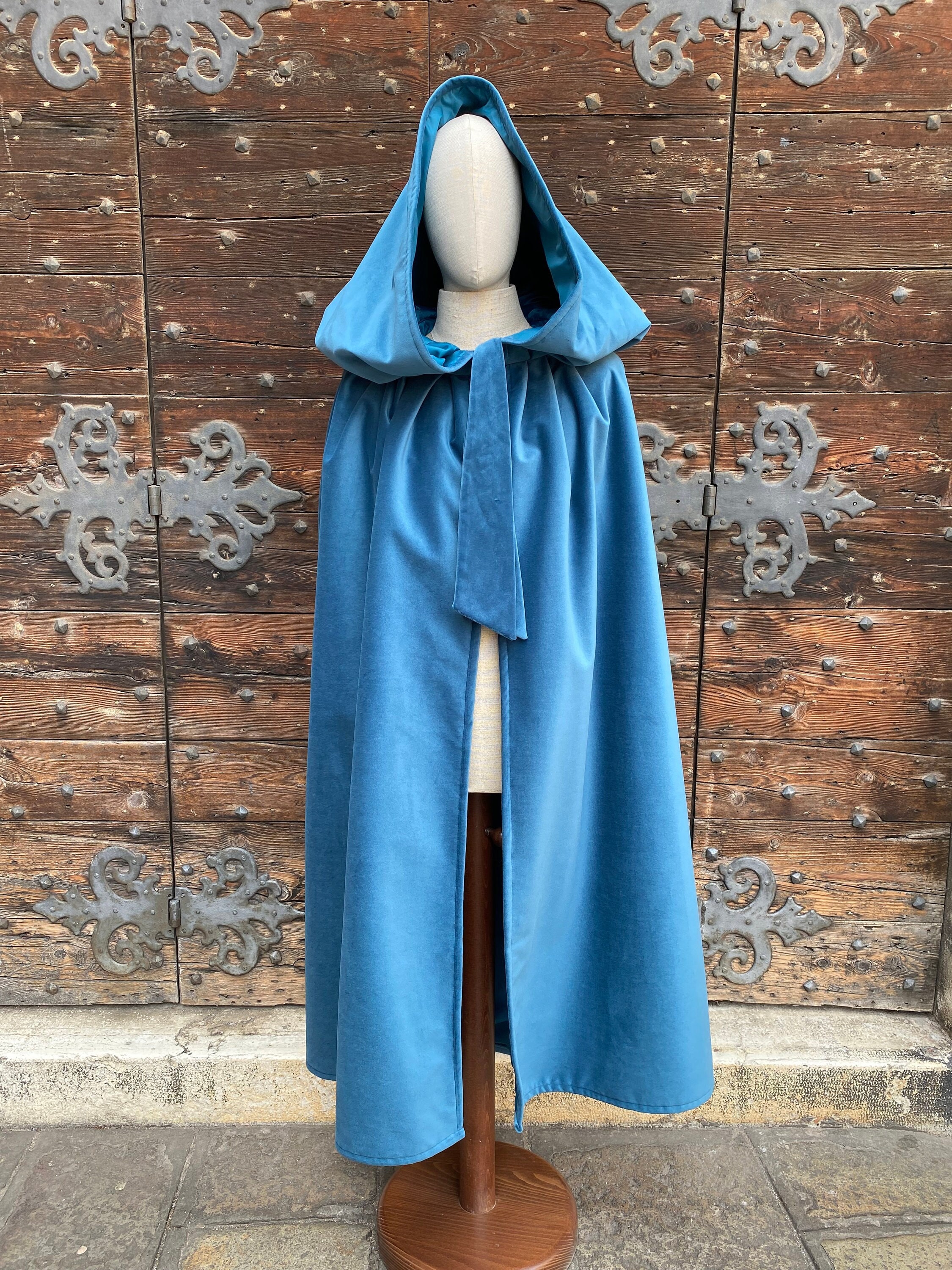 Venetian cloak, satin-lined velvet, Carnival cloak, Halloween cloak