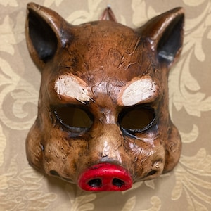 Venetian Mask, Pig, Carnival Mask, Wearable Halloween Mask