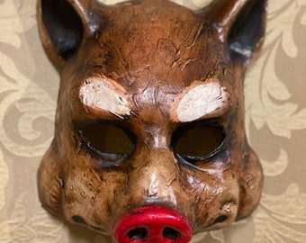 Venetian Mask, Pig, Carnival Mask, Wearable Halloween Mask