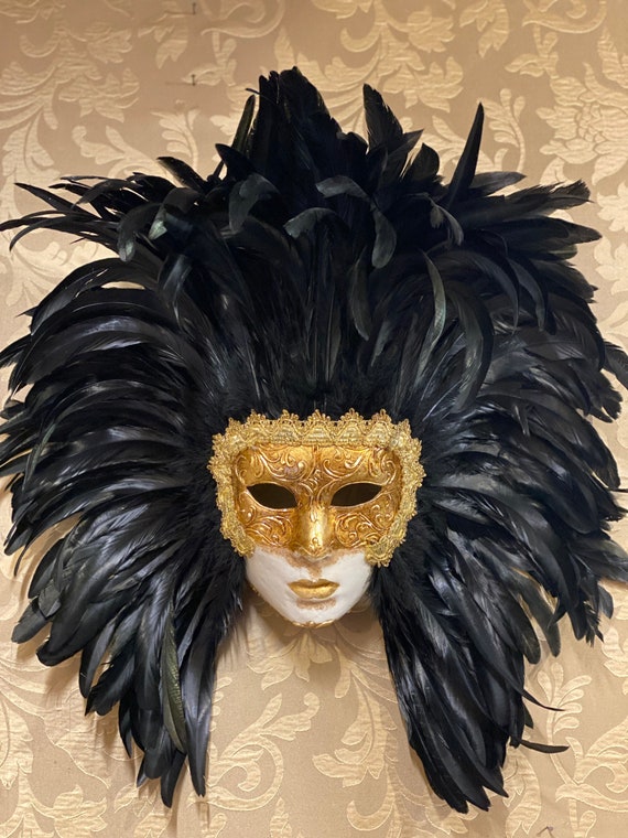 Carnevale di Halloween Mardi Gras Ball Mask 2 Pack Maschera veneziana in maschera da coppia Oro rosa + nero 