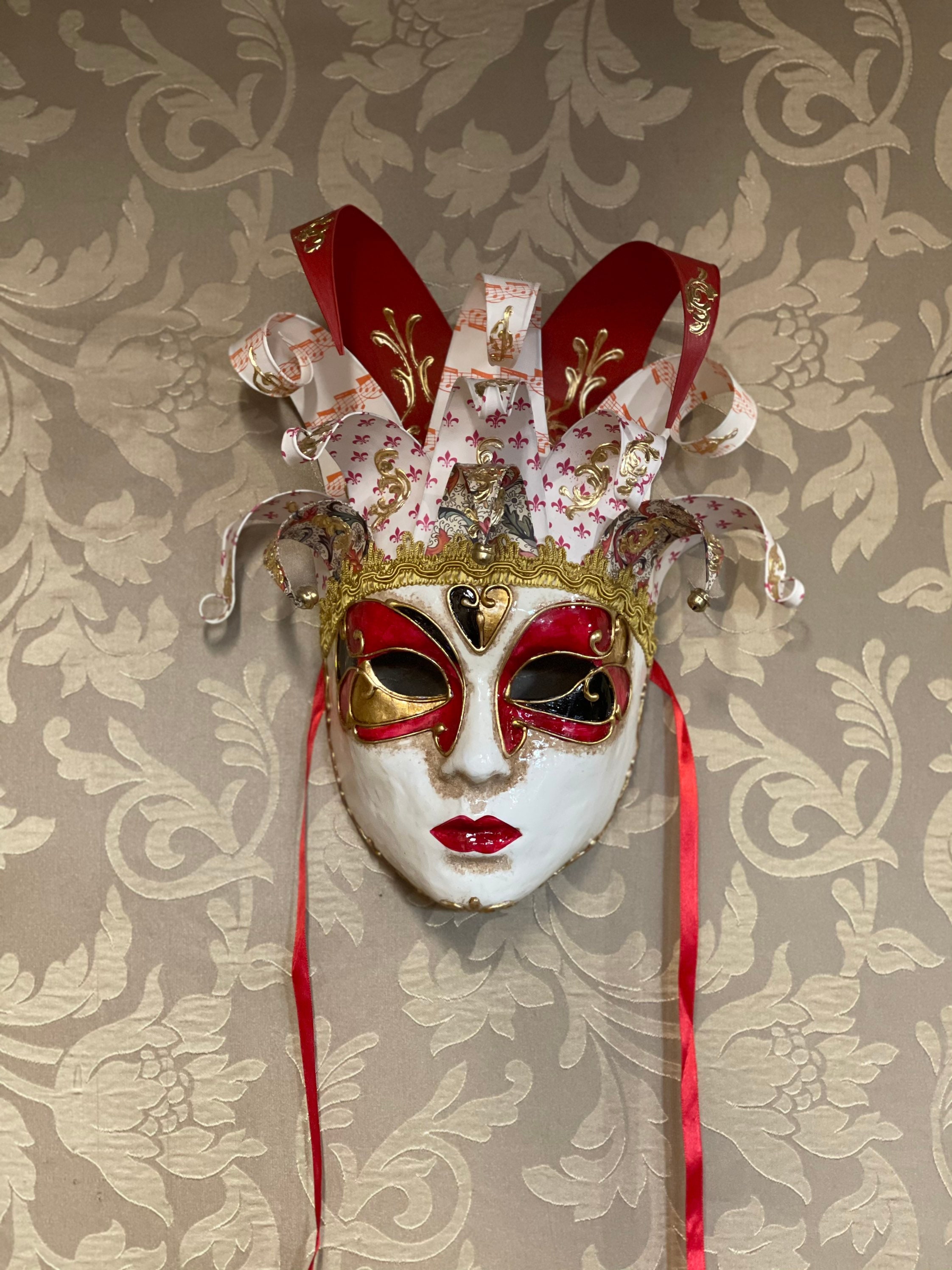 ジョリーベネチアンマスク、カーニバル道化師マスク、ハロウィーン
