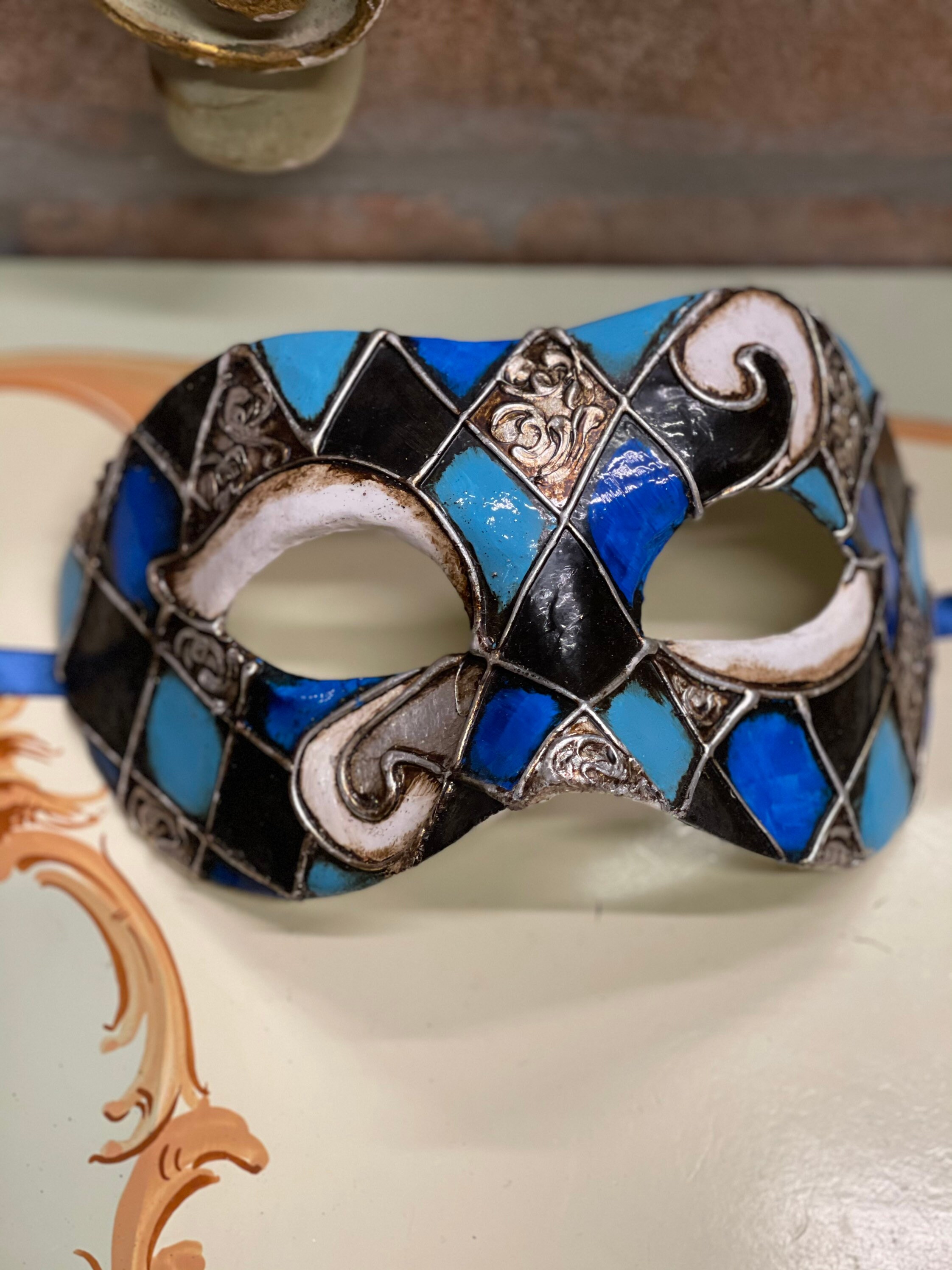 ベネチアン マスク、コロンビーナ ハーレクイン、カーニバル マスク