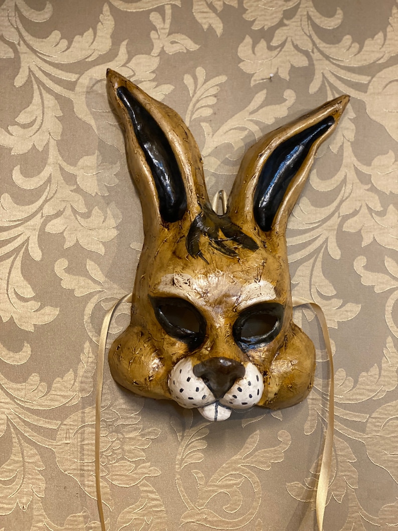 Venetian Mask, Rabbit Mask, Carnival Mask, Animal Mask - Etsy