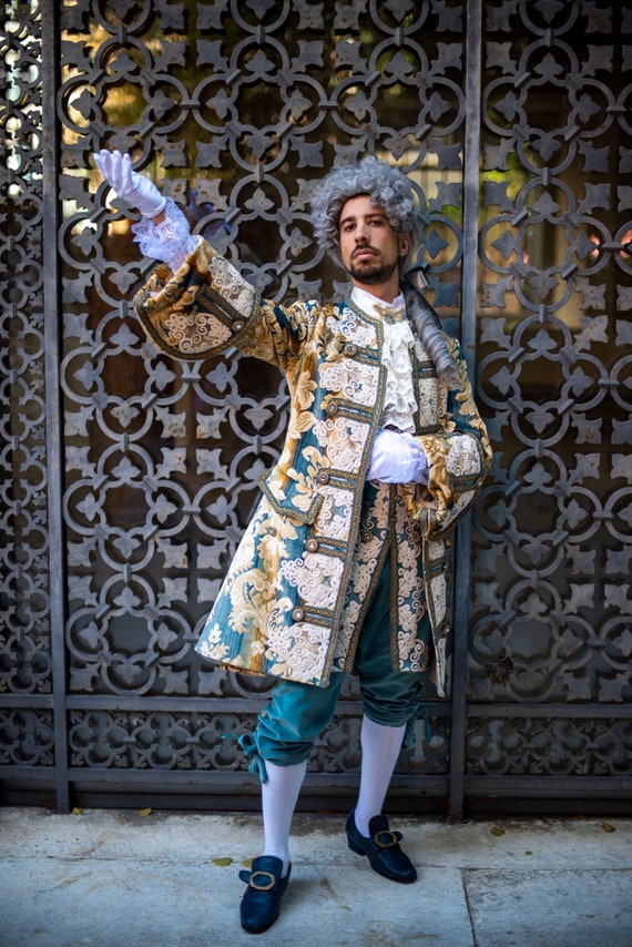 Men's 1700 Historical Costume, 18th Century Period Costume Men's 1700 Historical Costume, 18th Century Period Costume
