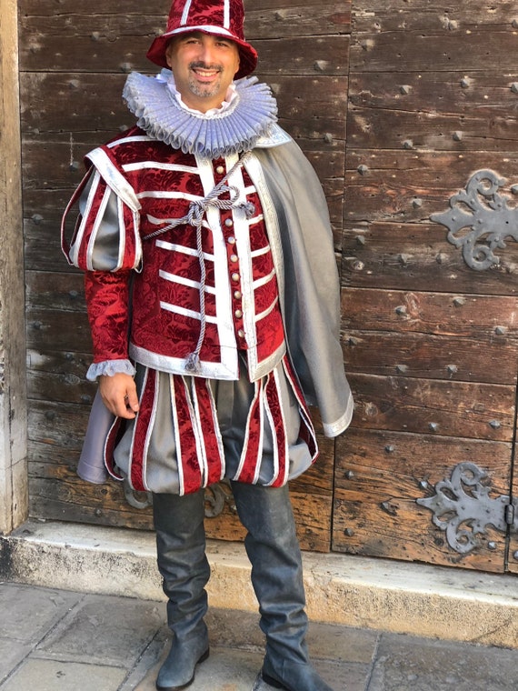 Traje De Caballero Británico Victorianos Tudor | Rococó Renacentista Para Hombre | XS-2XL Con Chaleco, Pantalón Y Adornos