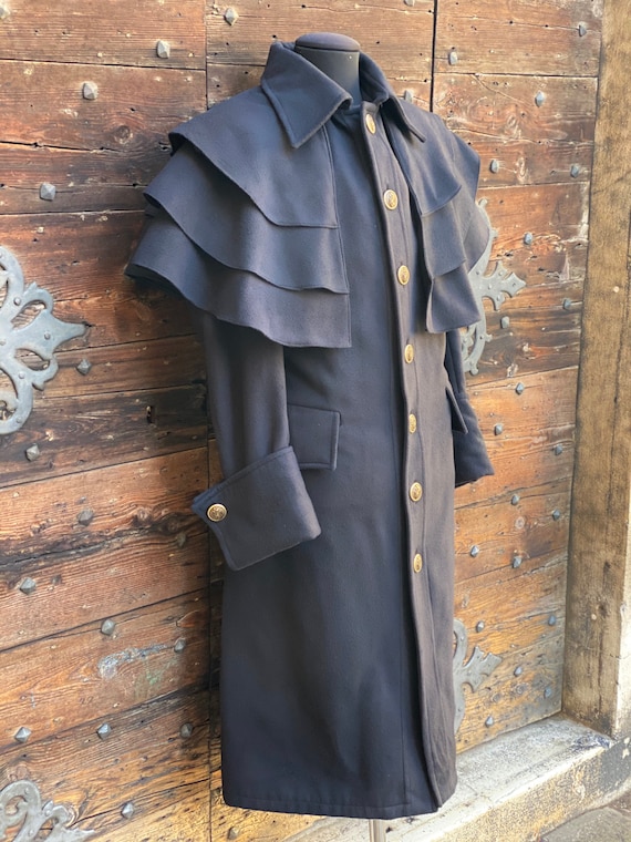 1900s〜　フロックコート　スペシャルピース メンズ フロック コート、ウール コート、19 世紀初頭の復刻版、黒色