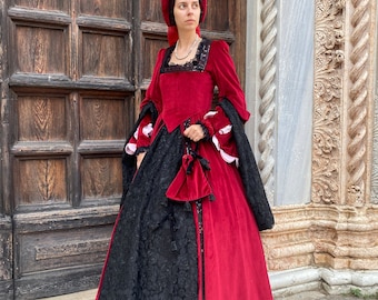 Historical Renaissance Costume, Women's, Period Costume, Carnival Costume