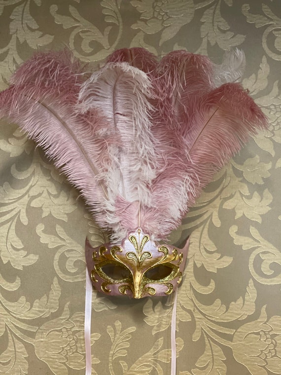 Ornate Colombina Feather Masquerade Mask Ornate Colombina Feather Masquerade Mask