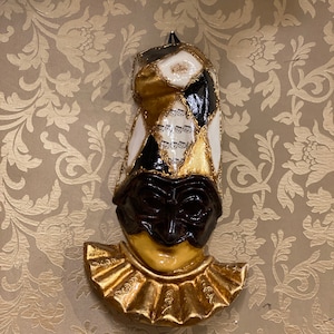 Pulcinella Venetian Masks, Original Carnival Mask, Halloween Mask